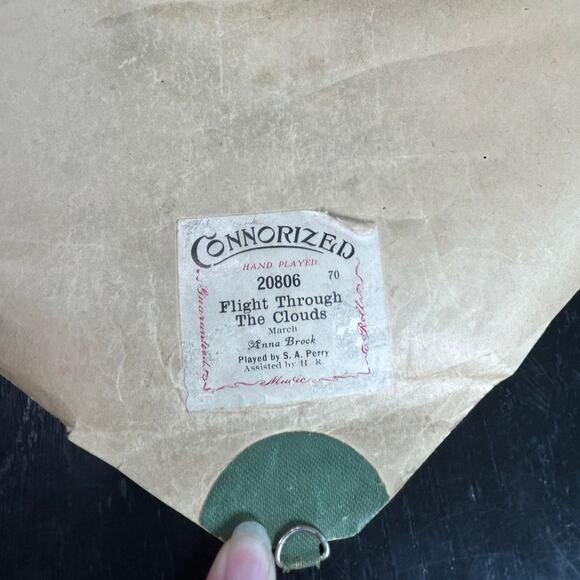 Connorized flight through the clouds song Piano Roll 1920s- 20806 -no box - Picture 2 of 5